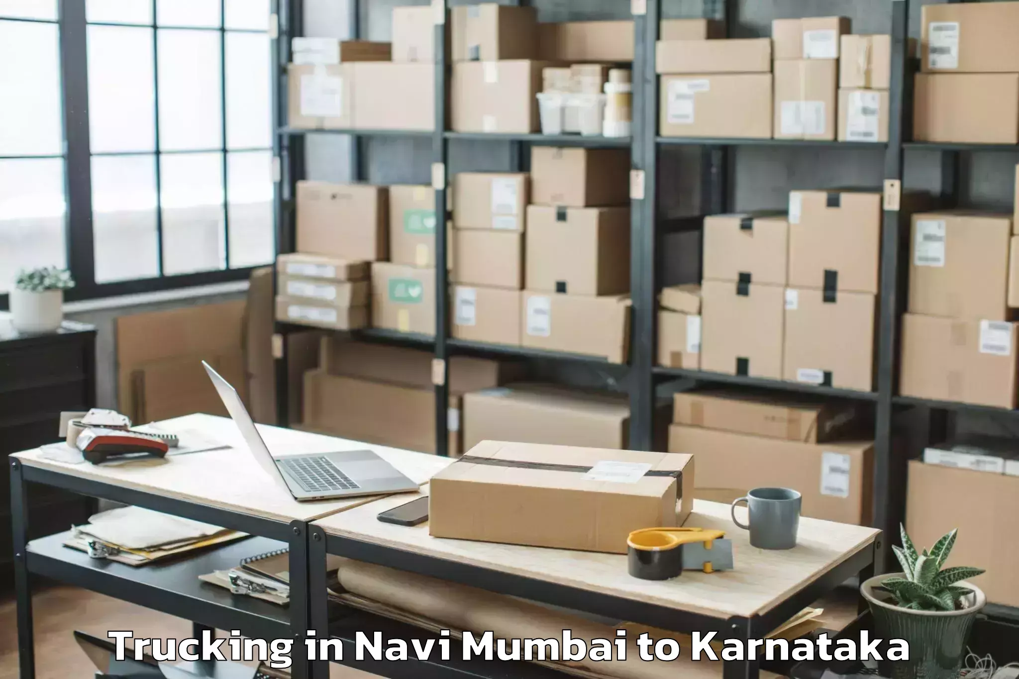 Book Navi Mumbai to Krishnarajpet Trucking Online